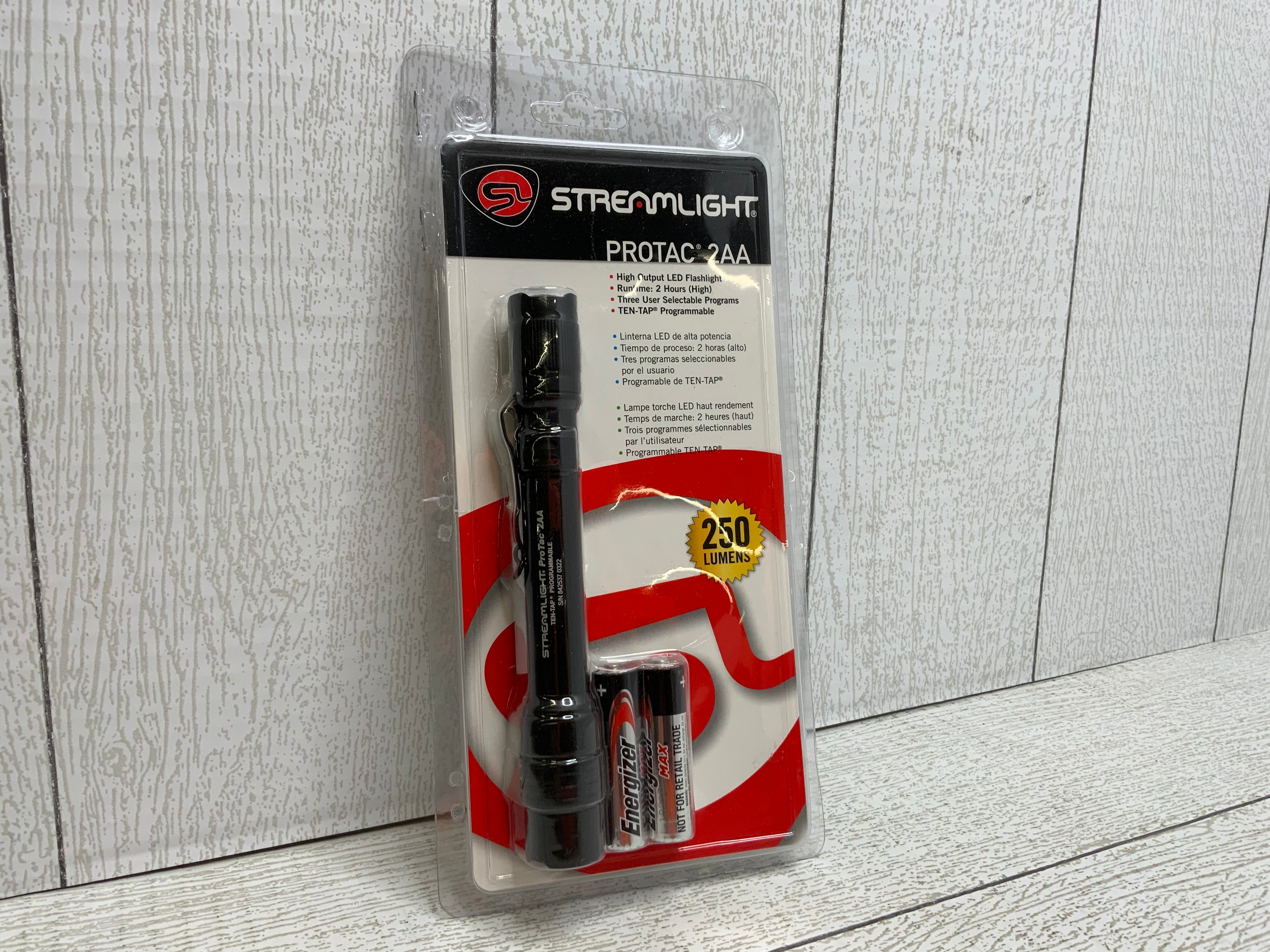 Streamlight 88033 ProTac 2AA 250-Lumen EDC Professional Tactical Flashlight (8050788827374)